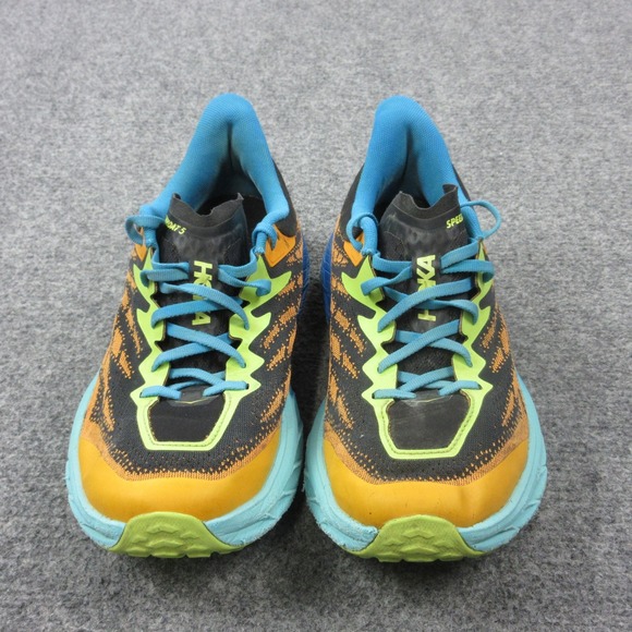 Hoka One One Speedgoat‎ 5 Trail Running Shoes Mens Size 11.5 Orange Blue 1123157 main image 11